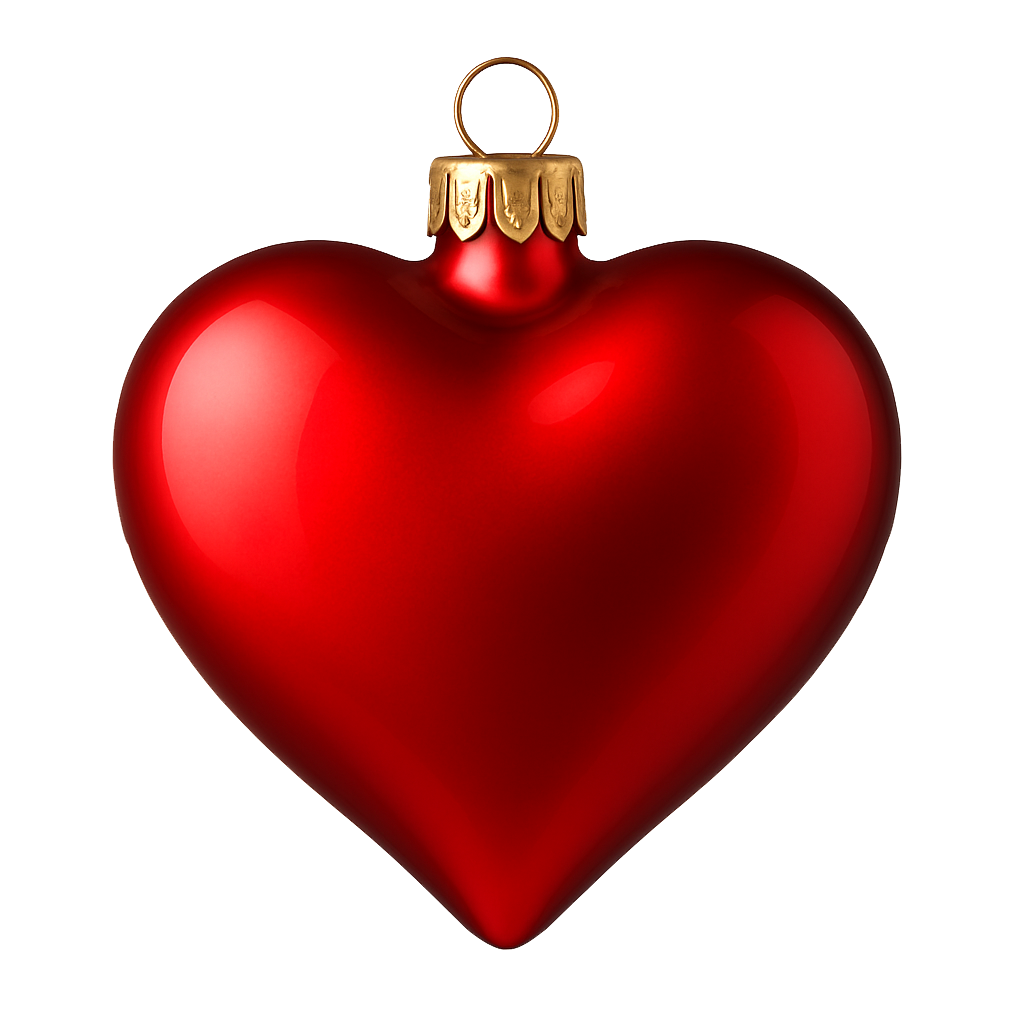 Heart Bauble Christmas Ornament